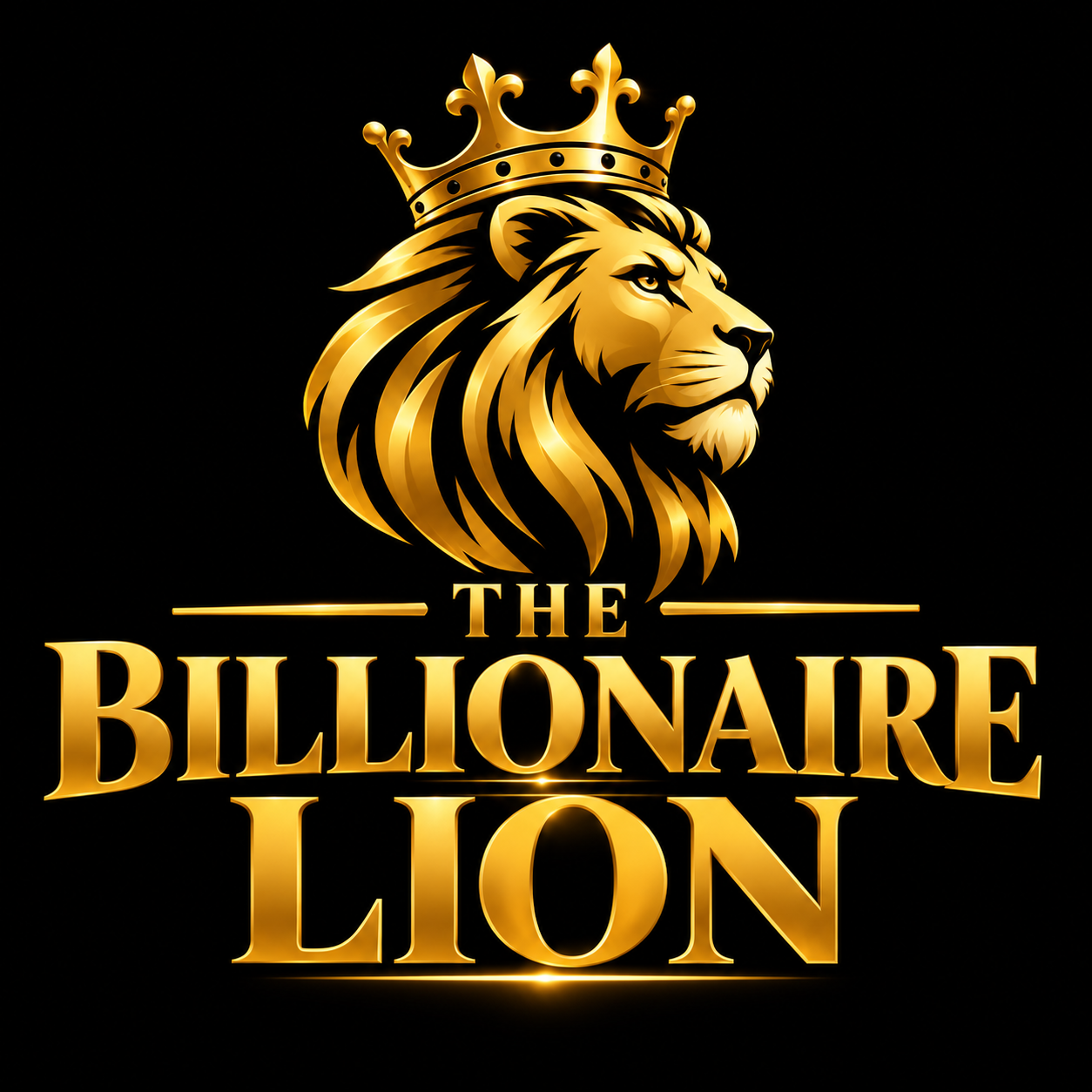Gold crowned lion, the Billionaire Lion emblem